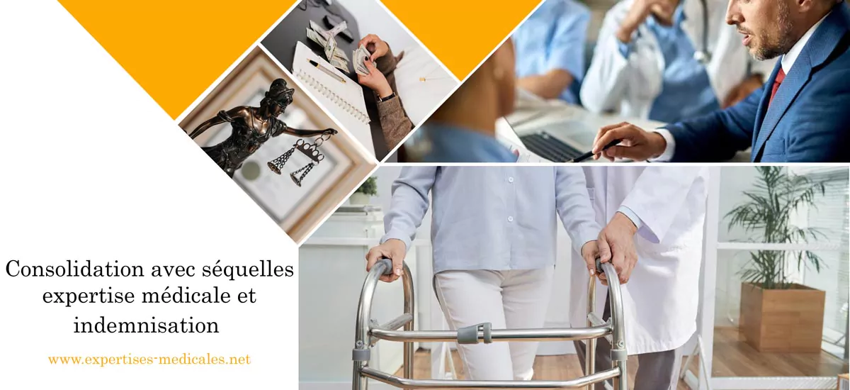 Consolidation avec séquelles expertise médicale et indemnisation